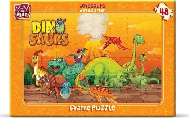 Art-Puzzle Dinosaurier 48 Teile