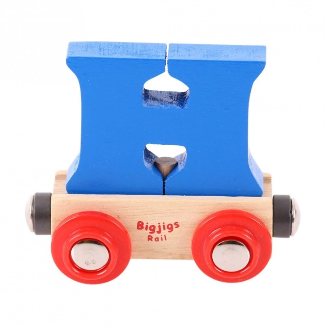 Holzwaggon Buchstabe H - Bigjigs Rail