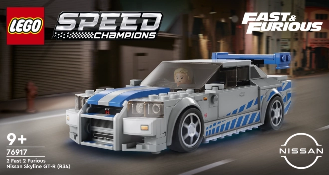 Lego Speed Champions Nissan Skyline GT-R R34 Modell aus Fast & Furious