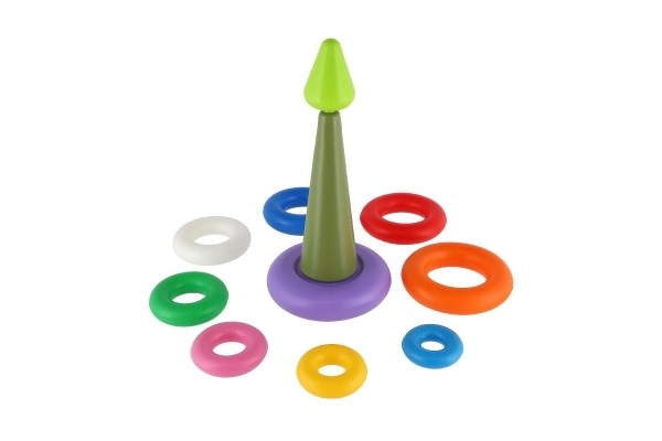 Pyramidensteckspiel mit Ringen