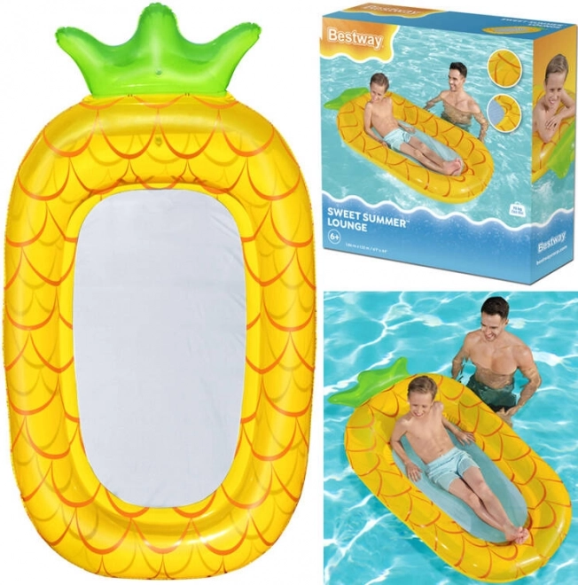 Bestway aufblasbare Wasser-Hängematte für Kinder Ananas mit Netzboden