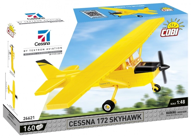 Bausteinmodell Cessna 172 Skyhawk Gelb