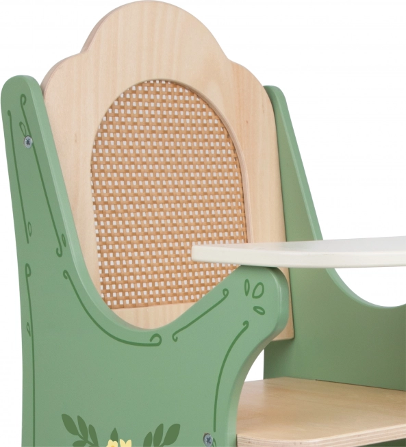 Vintage Holzpuppe Stuhl