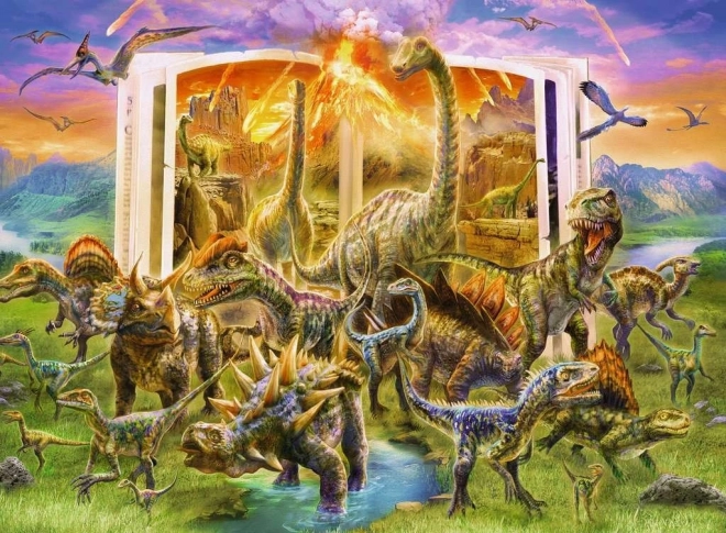 RAVENSBURGER Puzzle Enzyklopädie der Dinosaurier XXL 300 Teile