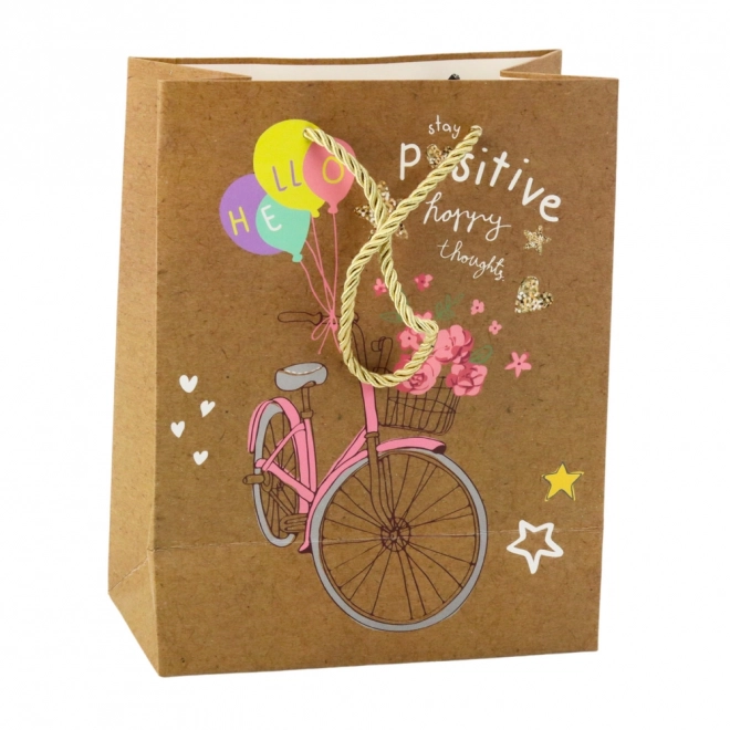 Geschenktasche aus Papier mit bunten Motiven