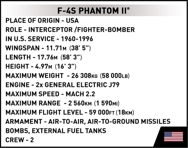 Cobi F-4S Phantom II Bausatz