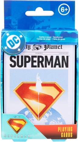 Spielkarten Superman in Blechdose