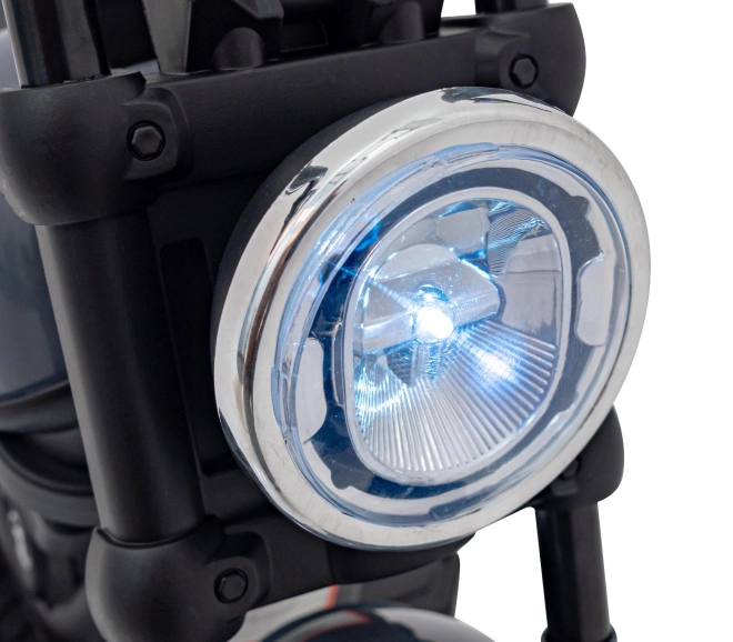 Motorrad Chopper FASTER – Šedý