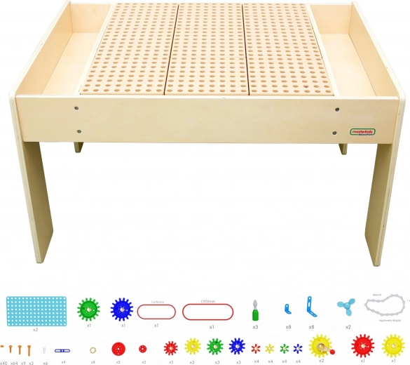 Komplettes Set mit Getrieben und Werkzeugen für STEM-Lernen