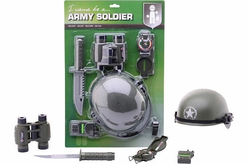 Militärspiel-Set mit Helm