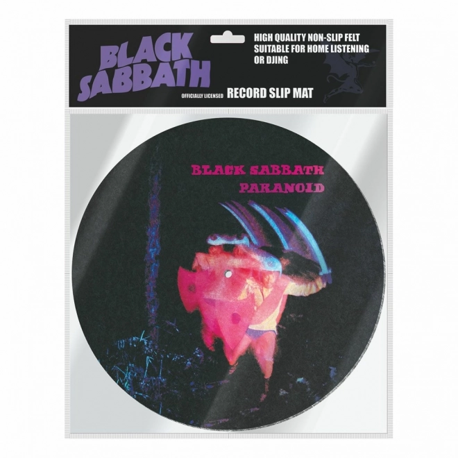 Plattenteller-Auflage mit Black Sabbath Motiv