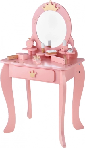 Sicherer Spiegel und stabile Holzkonstruktion