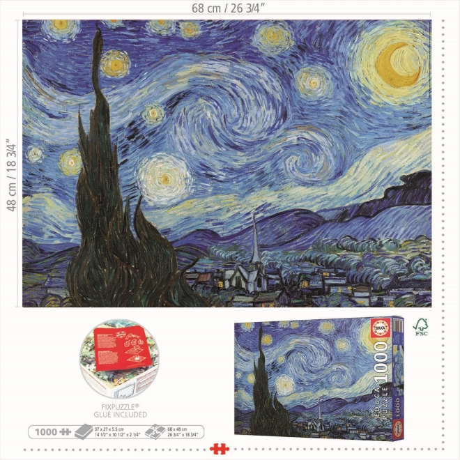 Educa Puzzle Sternennacht 1000 Teile
