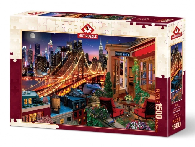 Puzzle Blick auf Brooklyn von der Terrasse 1500 Teile
