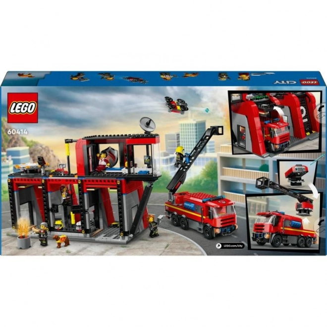 LEGO City Feuerwehrstation mit Feuerwehrauto