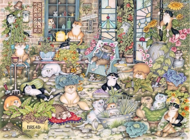 Ravensburger Puzzle Verrückte Katzen: Katzenleben 500 Teile