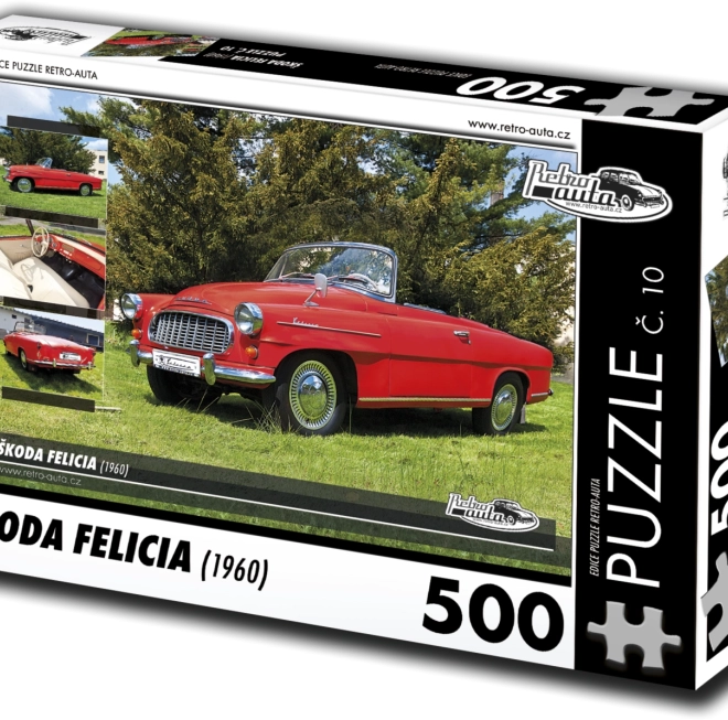 Retro-Autos Puzzle Škoda Felicia 1960 - 500 Teile