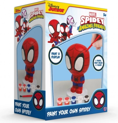 Spidey-Figur zum Bemalen – Kreativset mit Farben und Pinsel