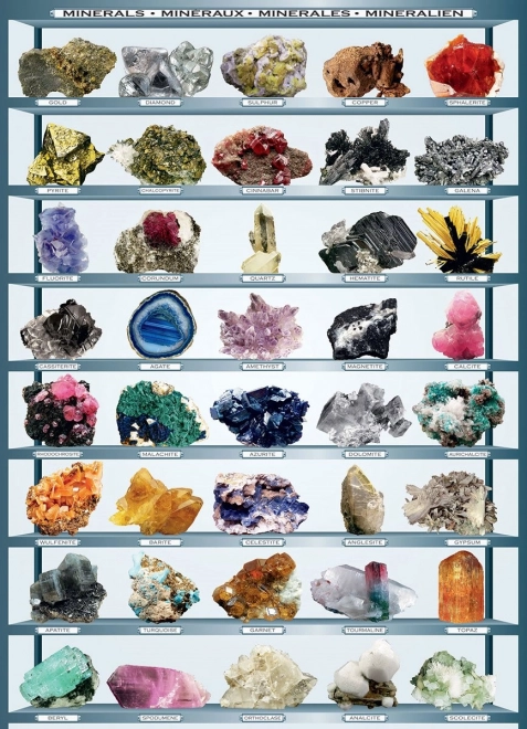 Puzzle Mineralien 1000 Teile Eurographics