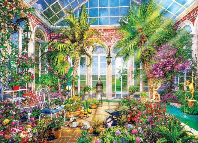 Sommergewächshaus Puzzle 1000 Teile
