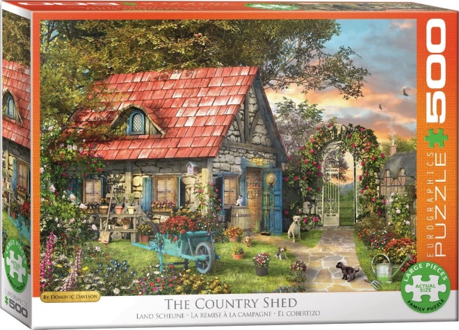 Puzzle Dorfhütte XL 500 Teile