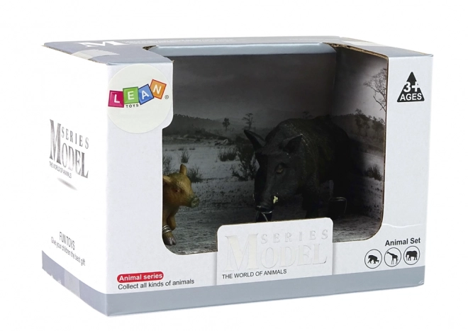 Set aus zwei Wildschweinfiguren und Frischling - Waldtiere