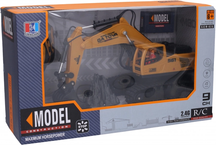 Rauchender RC-Bagger mit Fernsteuerung 35 × 11,8 × 24 cm