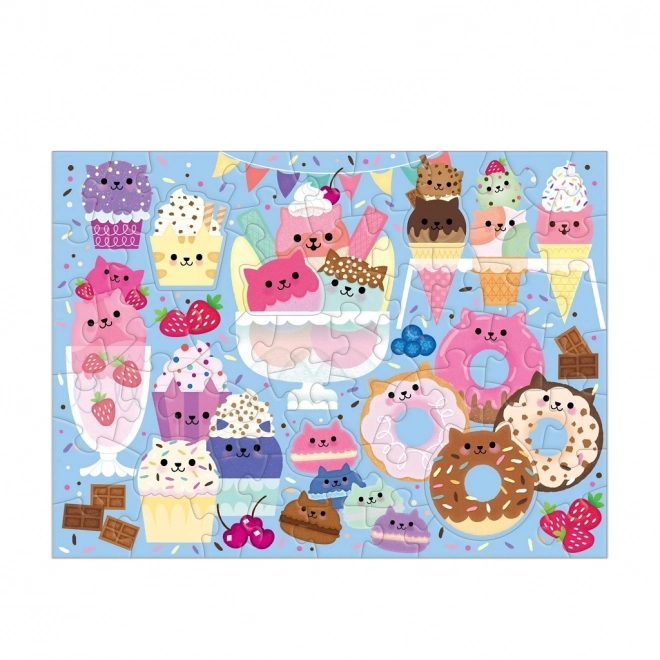 Mudpuppy Puzzle Katzencafé mit Duft – 60 Teile