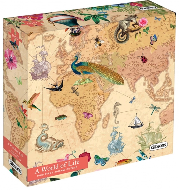 Puzzle Die Welt voller Leben 1000 Teile von Gibsons