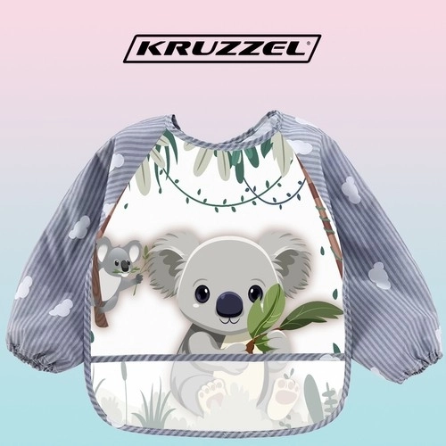 Kruzzel Lätzchen mit Ärmeln und Tasche