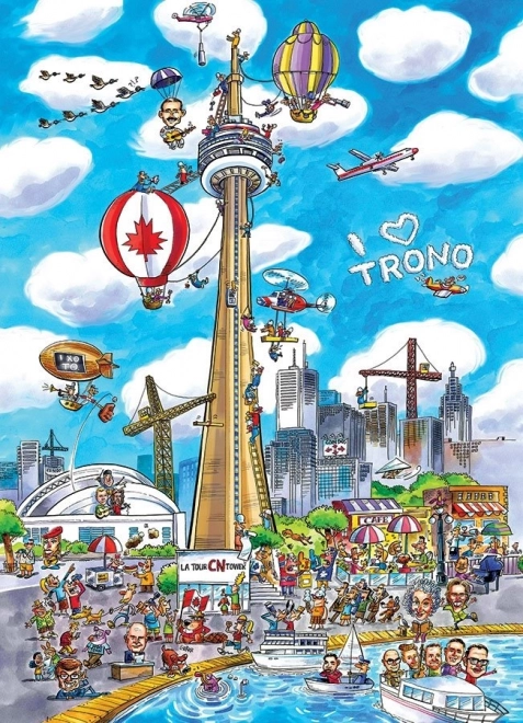 Puzzle DoodleTown: Toronto 1000 Teile