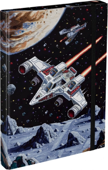 Mappen für Schulhefte A4 Pixel Space