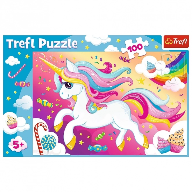 Puzzle mit 100 Teilen - Schöner Einhorn