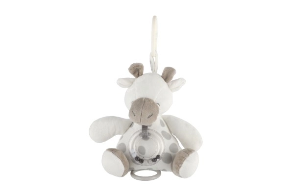 Spieluhr Giraffe 18 cm Grau-Weiß