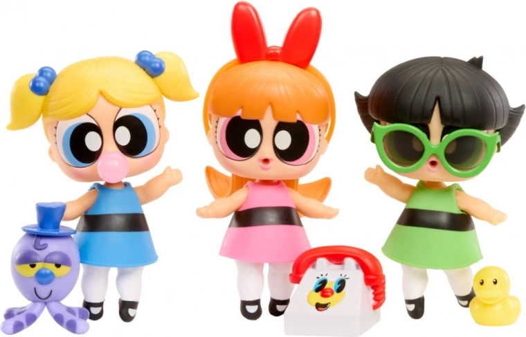 Von Blossom, Bubbles und Buttercup inspirierte Figuren