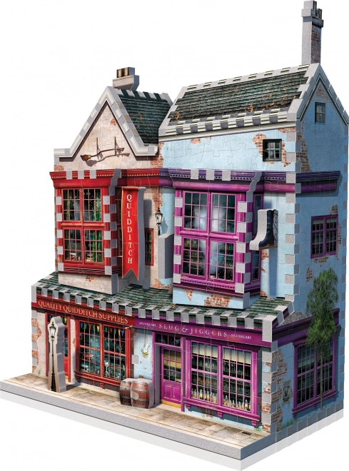 WREBBIT 3D-Puzzle Harry Potter: Quidditch-Zubehörgeschäft und Slug & Jiggers Apotheke