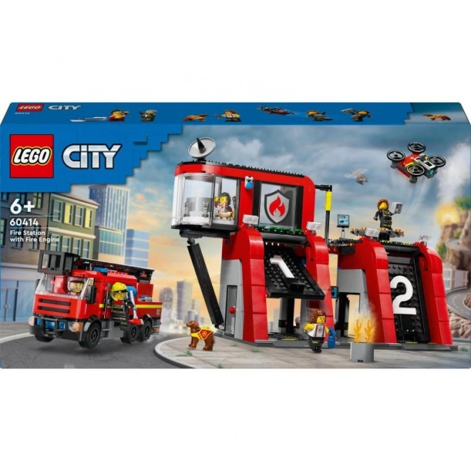 LEGO City Feuerwehrstation mit Feuerwehrauto