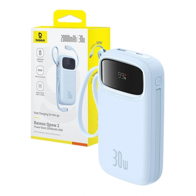 Baseus QPow2 Powerbank 20000mAh Blau