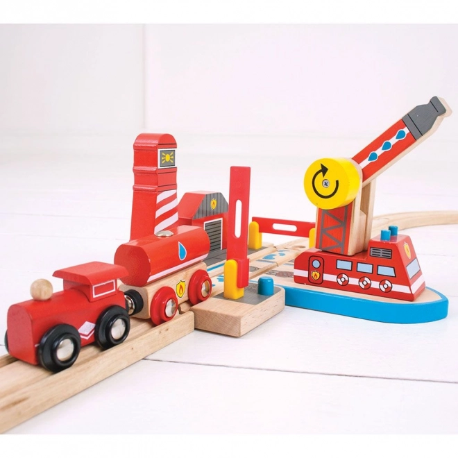 Bigjigs Rail Seerettungs Feuerwehr