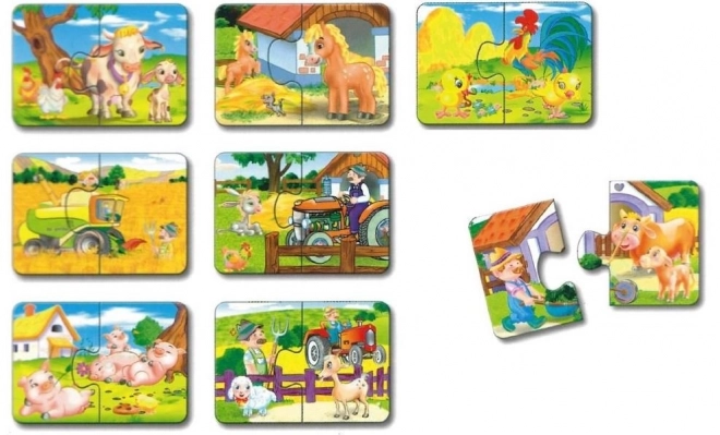 Duo-Puzzle Safari für Kinder