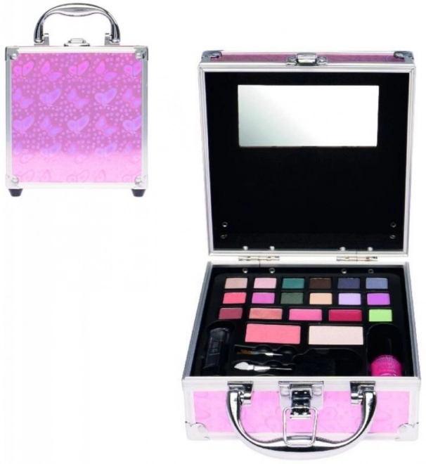 Rosa kleiner Make-up-Koffer