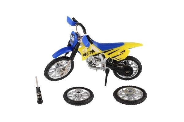 Fingermotorrad mit Zubehör 12 cm