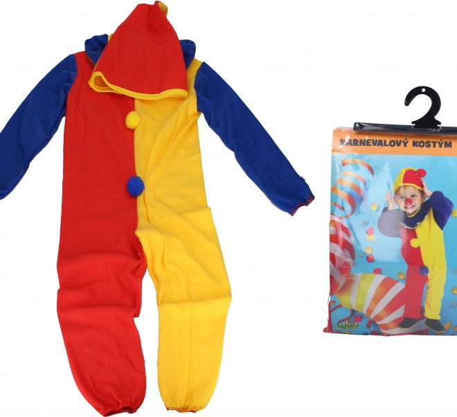 Karnevalskostüm Clown für Kinder Größe M 110-120 cm