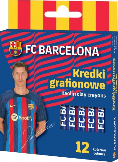 Wachsmalstifte FC BARCELONA ASTRA, 12 Stk.