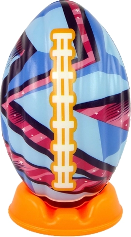 Bunter weicher Rugbyball