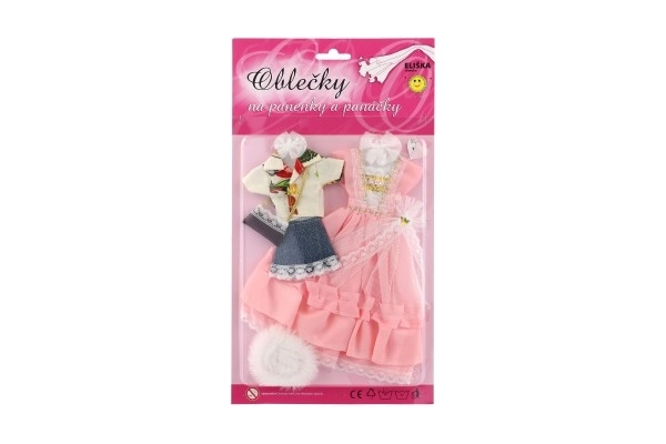 Puppenbekleidung mit Zubehör - 2 Stück