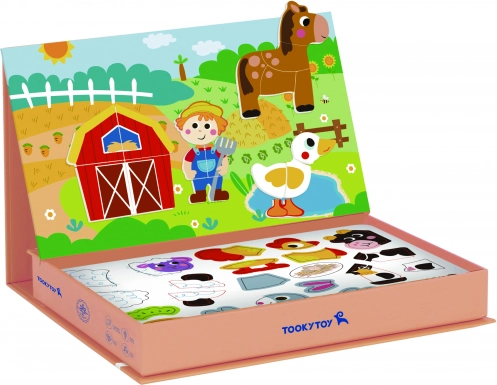 Tooky Toy Magnetisches Bauernhof-Puzzle