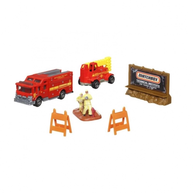 Matchbox Transportfahrzeug mit Zubehör