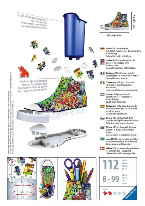 Ravensburger 3D Puzzle Sneaker Graffiti