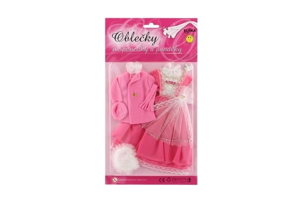 Puppenbekleidung mit Zubehör - 2 Stück